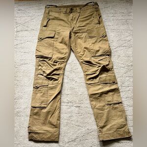 RRL Double RL Tan, utility style. 8 pocket cargo Pants 34/34